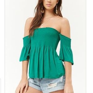 2 for $12 👛  Smocked Off-the-Shoulder Top